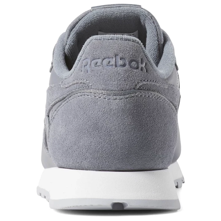 Zapatillas Reebok Classic Leather Mujer Gris Rosas Blancas | 509162NSZ