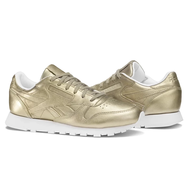 Zapatillas Reebok Classic Leather Mujer Doradas Gris Doradas Blancas | 617025UQM