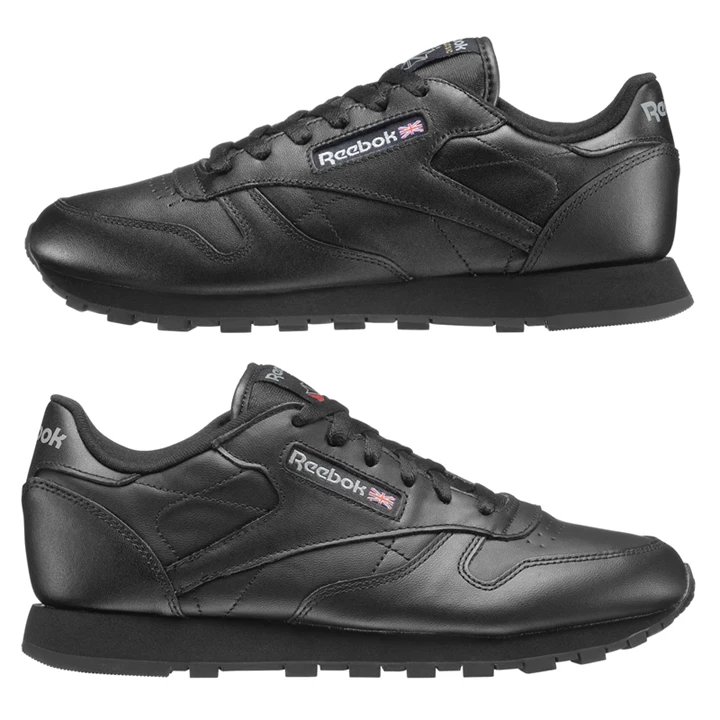 Zapatillas Reebok Classic Leather Mujer Negras | 618340GOZ