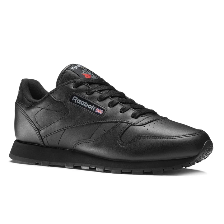 Zapatillas Reebok Classic Leather Mujer Negras | 618340GOZ