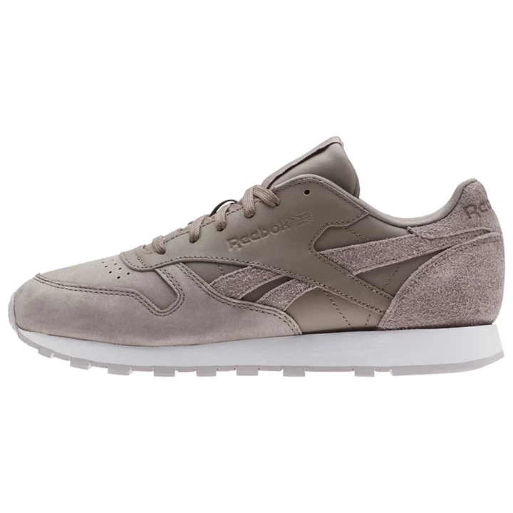 Zapatillas Reebok Classic Leather Mujer Rosas Gris Blancas | 653289URT