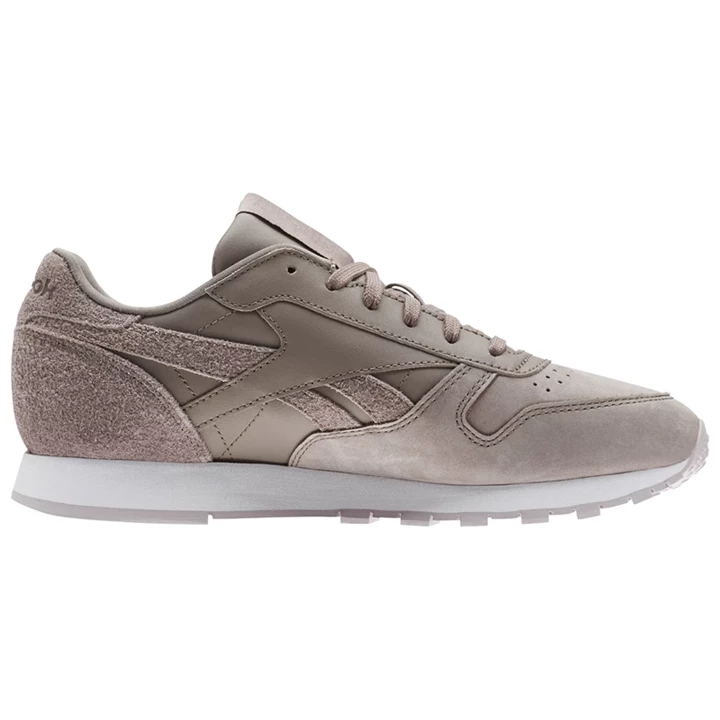 Zapatillas Reebok Classic Leather Mujer Rosas Gris Blancas | 653289URT