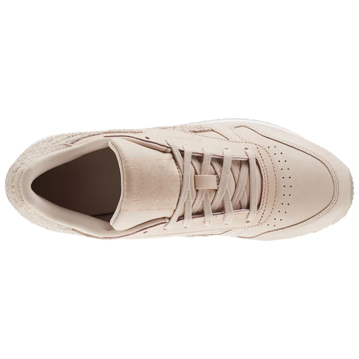 Zapatillas Reebok Classic Leather Mujer Beige Blancas | 719435ULK