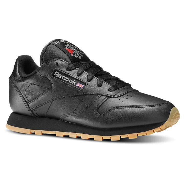 Zapatillas Reebok Classic Leather Mujer Negras | 726351AHE