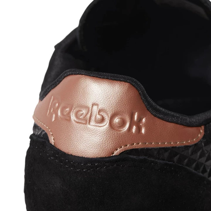 Zapatillas Reebok Classic Leather Mujer Negras Doradas | 762435NEV