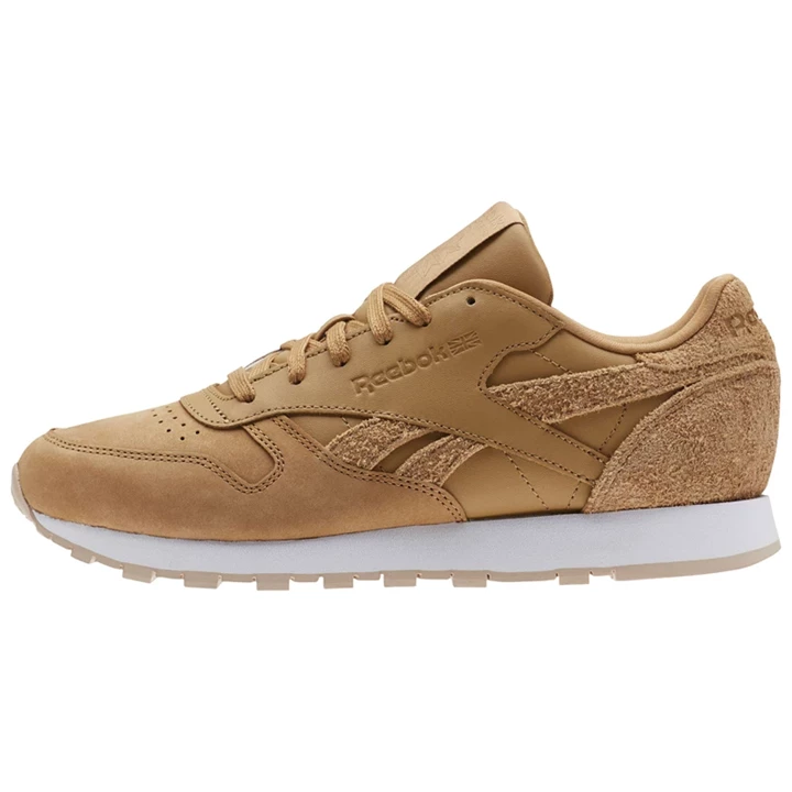 Zapatillas Reebok Classic Leather Mujer Marrones Beige Blancas | 829305IKT