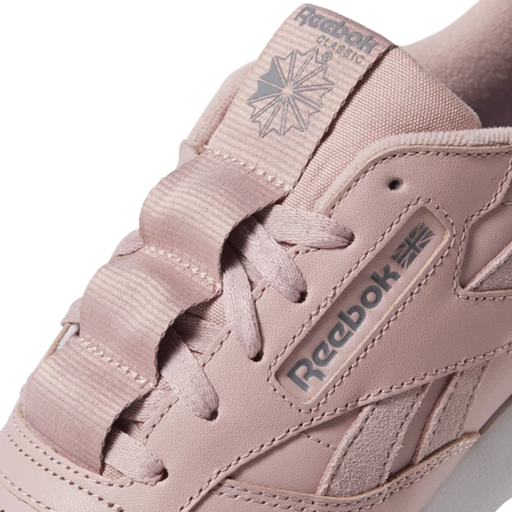 Zapatillas Reebok Classic Leather Mujer Rosas Gris Blancas | 981054NVY