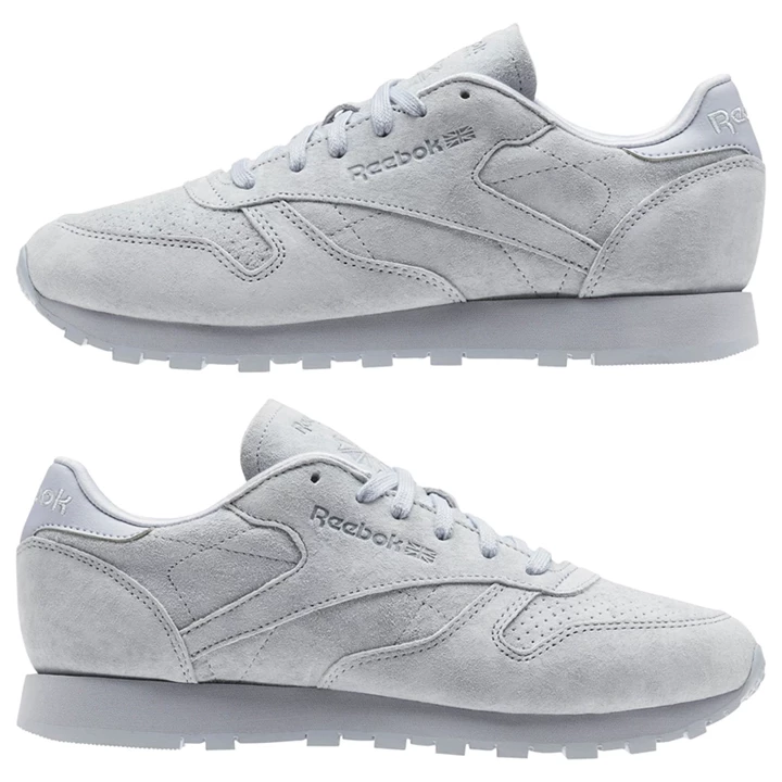 Zapatillas Reebok Classic Leather NBK Mujer Gris | 012653ZTP