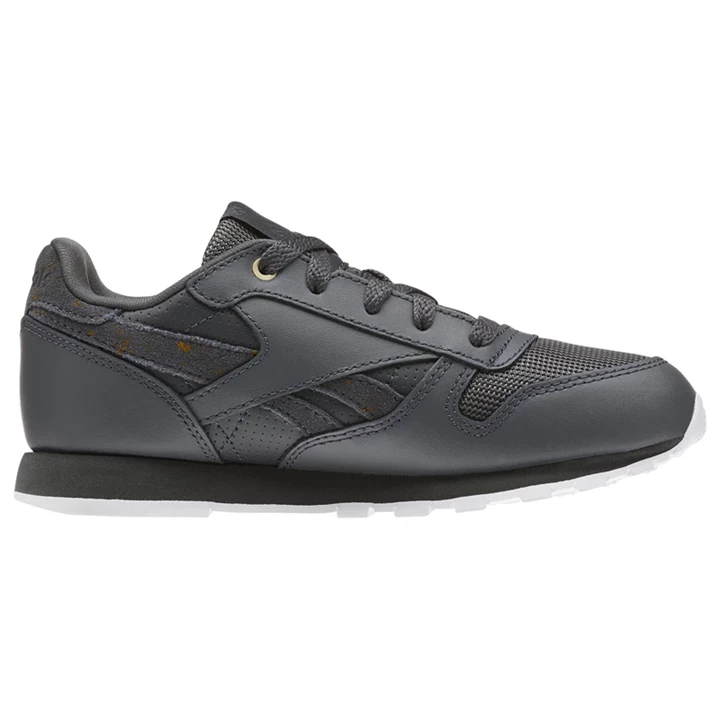 Zapatillas Reebok Classic Leather Niños Blancas | 028173HBW