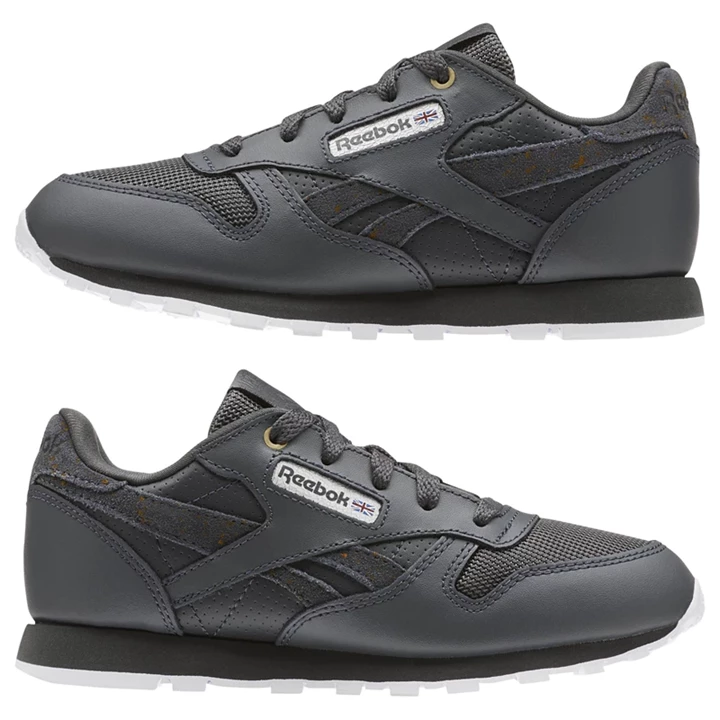 Zapatillas Reebok Classic Leather Niños Blancas | 028173HBW