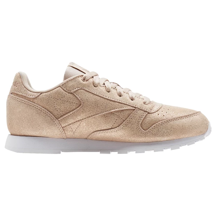 Zapatillas Reebok Classic Leather Niños Doradas Beige Blancas | 042638APQ