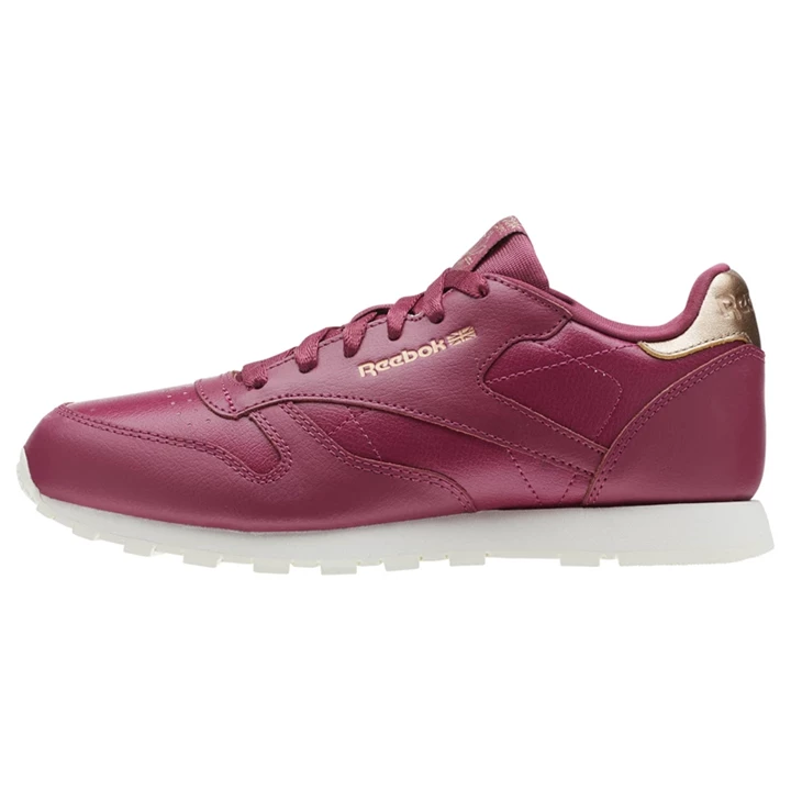 Zapatillas Reebok Classic Leather Niños Burdeos | 167035WQE