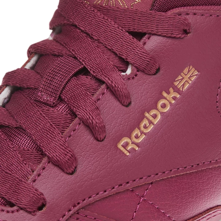 Zapatillas Reebok Classic Leather Niños Burdeos | 167035WQE