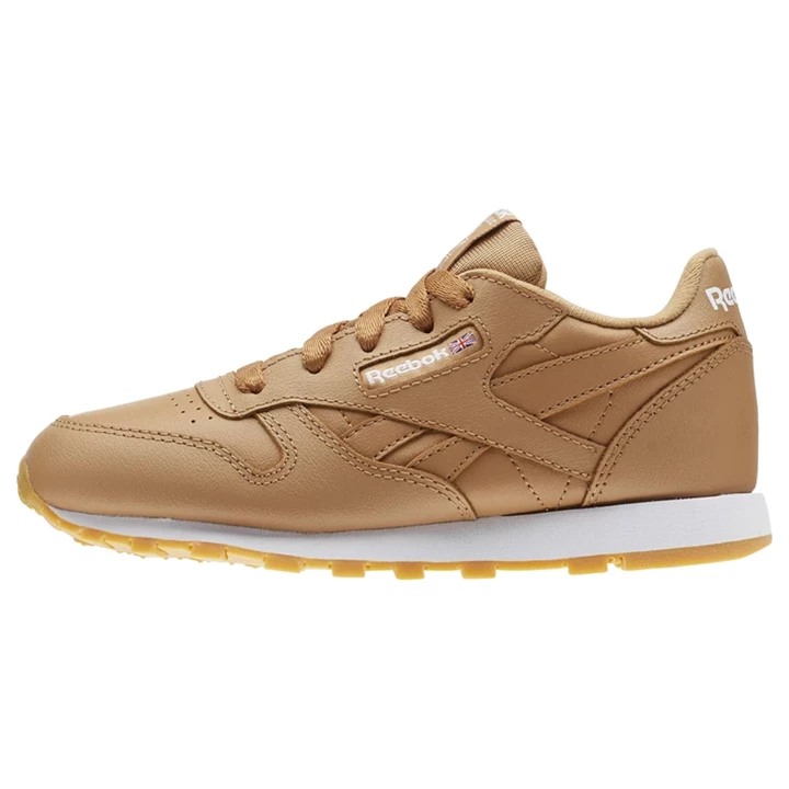 Zapatillas Reebok Classic Leather Niños Marrones Blancas | 175604RNX