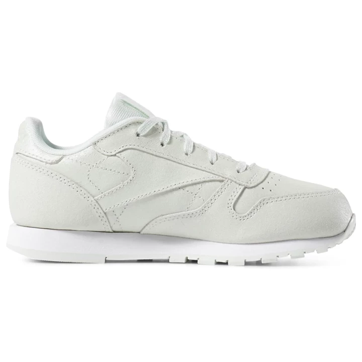 Zapatillas Reebok Classic Leather Niños Blancas | 198370JZV