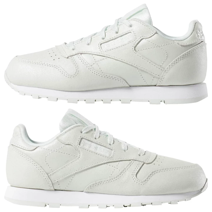 Zapatillas Reebok Classic Leather Niños Blancas | 198370JZV