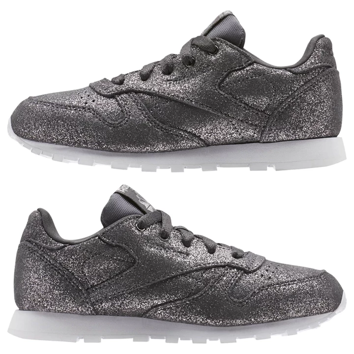 Zapatillas Reebok Classic Leather Niños Gris Blancas | 245867IJM