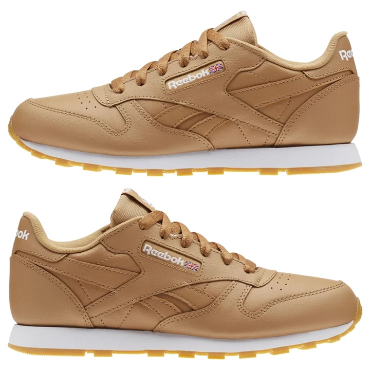 Zapatillas Reebok Classic Leather Niños Marrones Blancas | 249310OCX