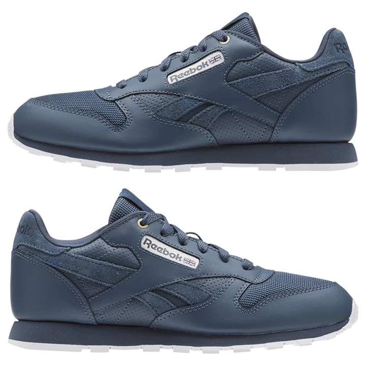 Zapatillas Reebok Classic Leather Niños Blancas | 253098KTC