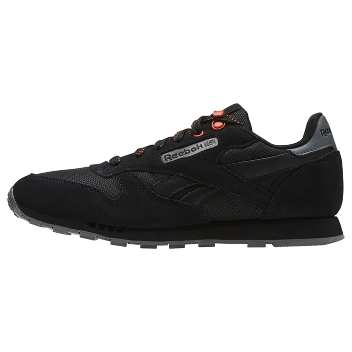 Zapatillas Reebok Classic Leather Niños Negras | 315406RAT