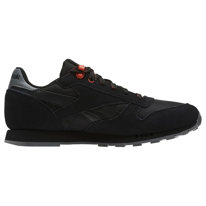 Zapatillas Reebok Classic Leather Niños Negras | 315406RAT