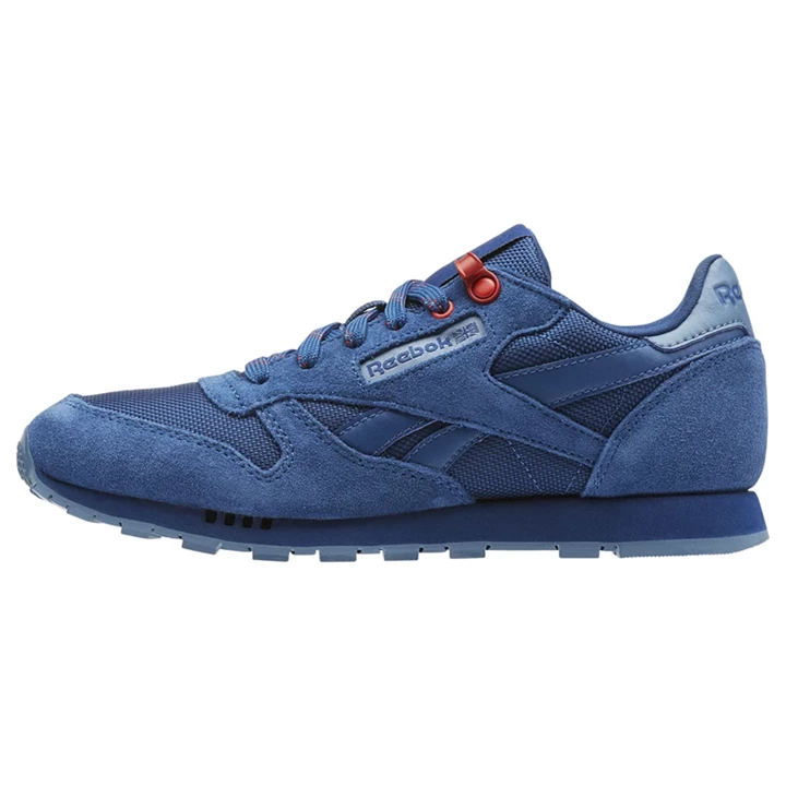 Zapatillas Reebok Classic Leather Niños Azules Rojas | 321754QNV