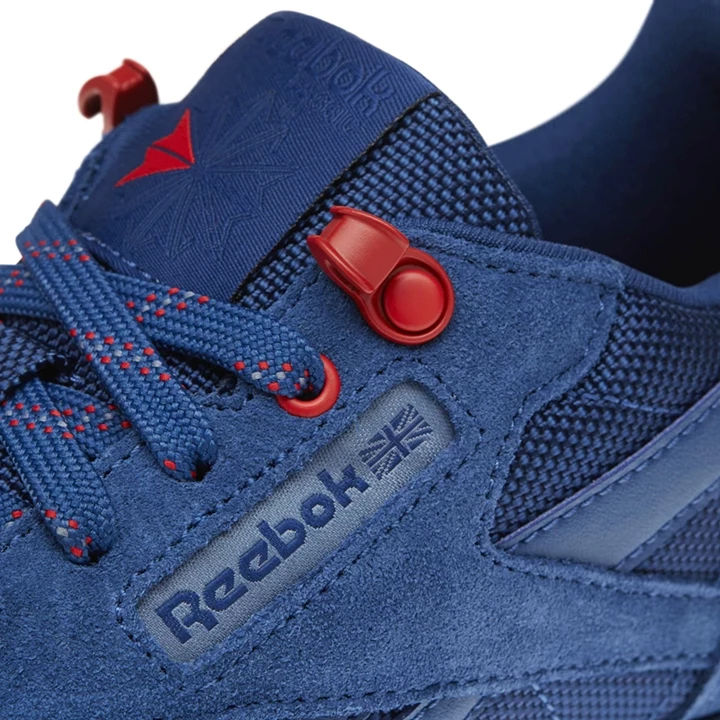 Zapatillas Reebok Classic Leather Niños Azules Rojas | 321754QNV