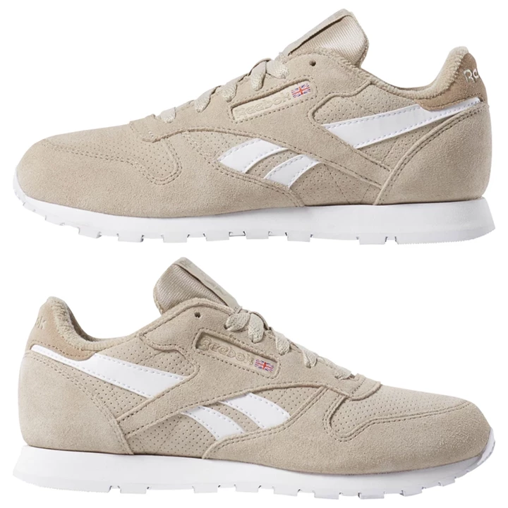 Zapatillas Reebok Classic Leather Niños Beige | 425719LED