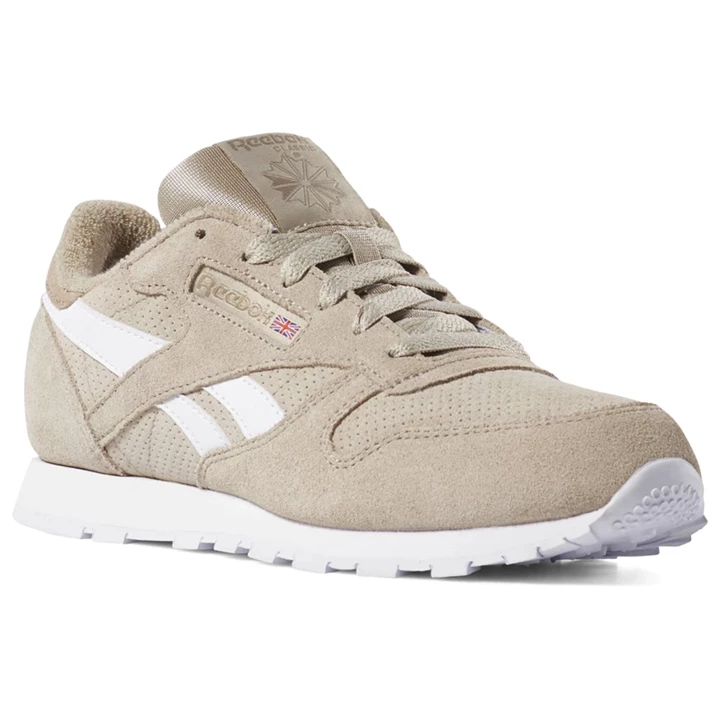 Zapatillas Reebok Classic Leather Niños Beige | 425719LED