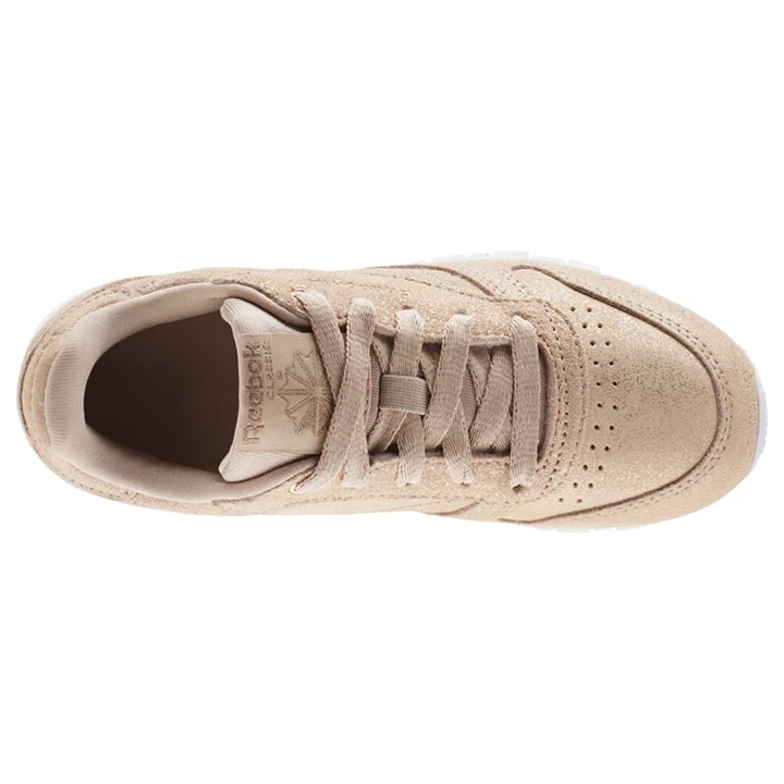 Zapatillas Reebok Classic Leather Niños Doradas Beige Blancas | 524931BGK