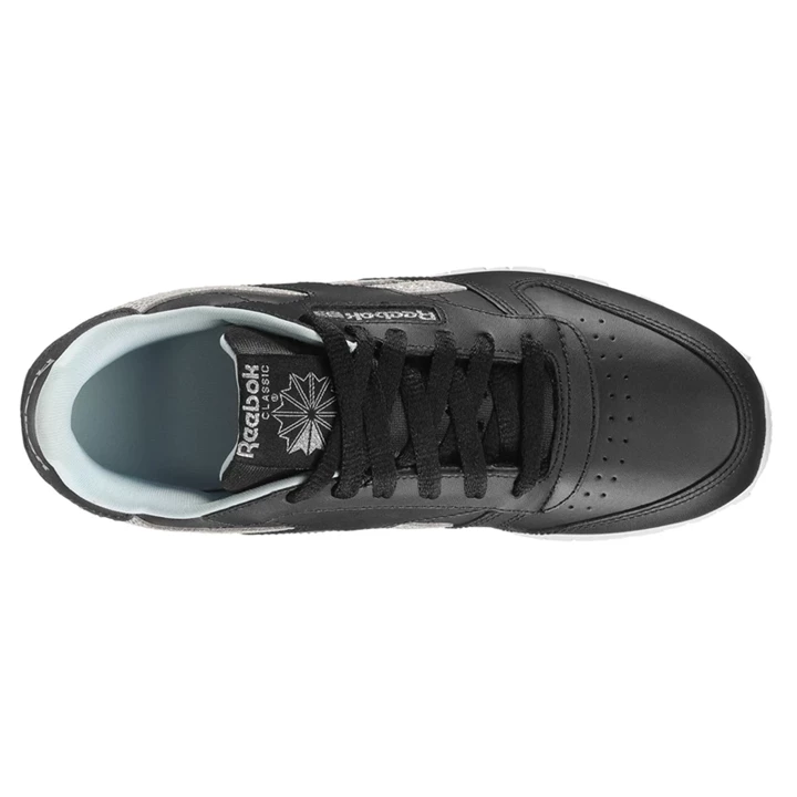 Zapatillas Reebok Classic Leather Niños Negras Azules Gris | 581627TFZ