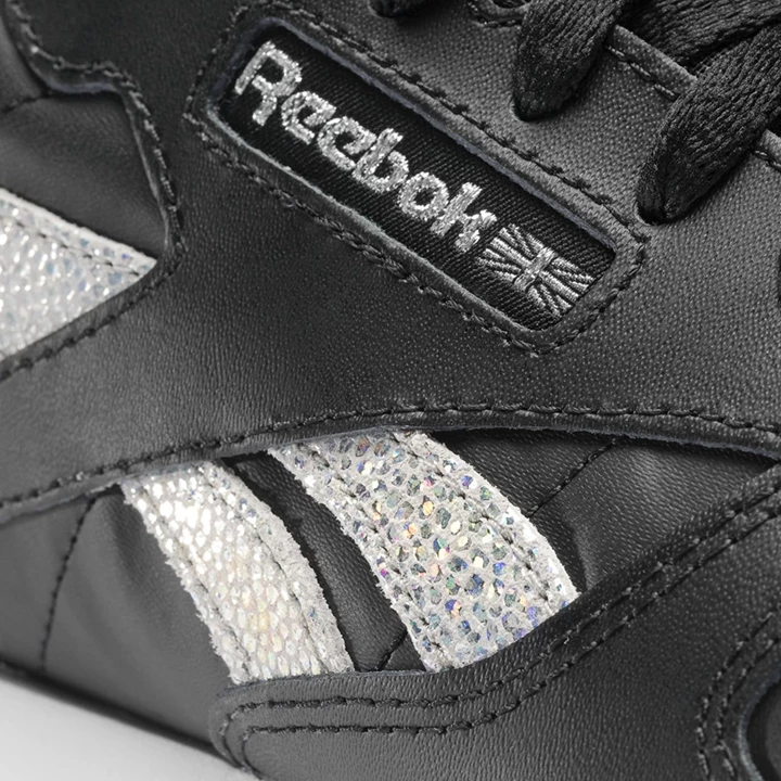 Zapatillas Reebok Classic Leather Niños Negras Azules Gris | 581627TFZ