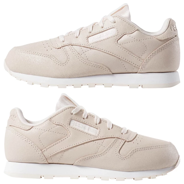 Zapatillas Reebok Classic Leather Niños Rosas Blancas | 635941NWK