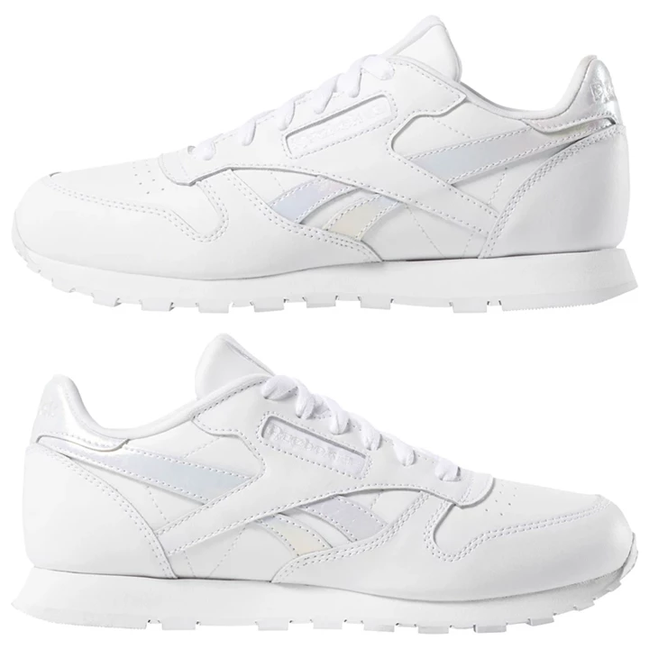 Zapatillas Reebok Classic Leather Niños Blancas | 682519NAS