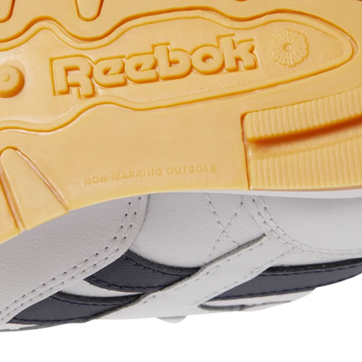 Zapatillas Reebok Classic Leather Niños Blancas Azul Marino | 695431IKJ