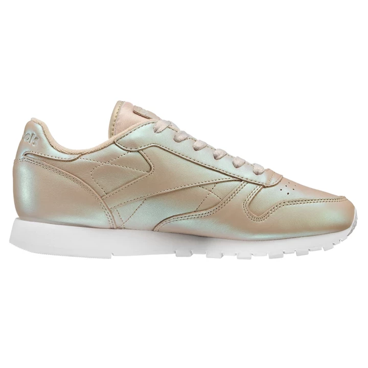 Zapatillas Reebok Classic Leather Pearlised Mujer Beige Blancas | 876249NIX