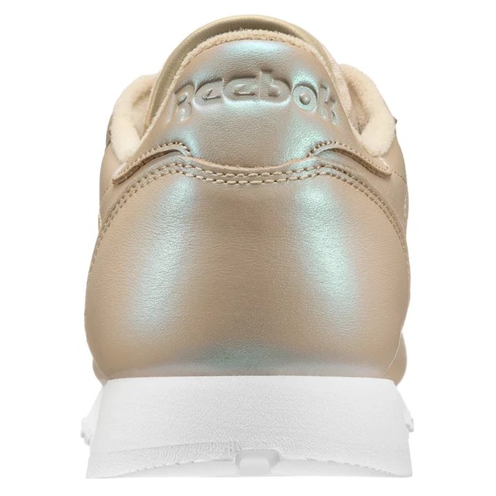 Zapatillas Reebok Classic Leather Pearlised Mujer Beige Blancas | 876249NIX