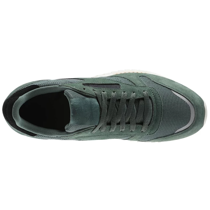 Zapatillas Reebok Classic Leather RIPPLE SN Hombre Verde Turquesa Blancas Negras | 203748UNK