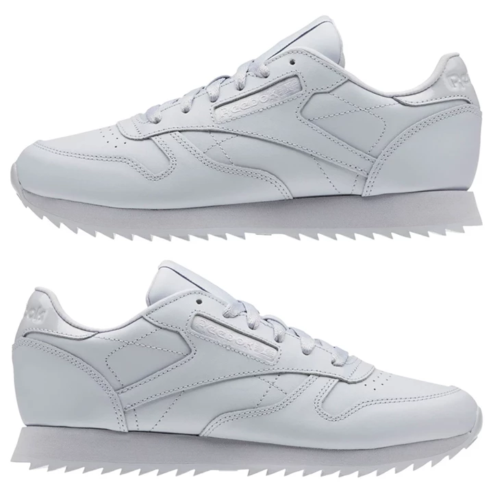 Zapatillas Reebok Classic Leather Ripple Mujer Gris | 748210PKS