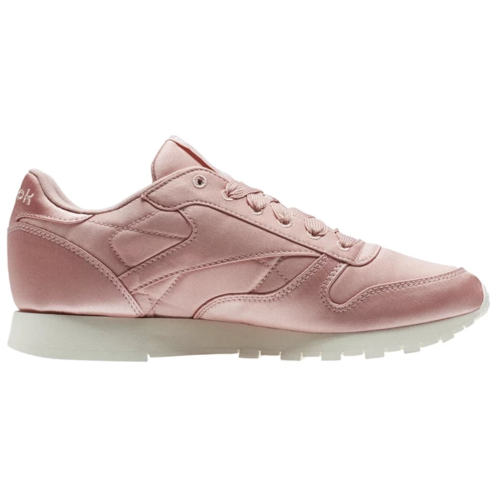 Zapatillas Reebok Classic Leather Satin Mujer Rosas Blancas | 021495BQR