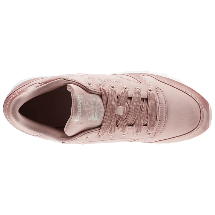 Zapatillas Reebok Classic Leather Satin Mujer Rosas Blancas | 021495BQR