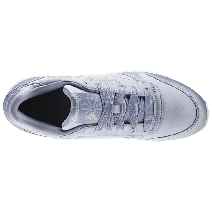 Zapatillas Reebok Classic Leather Satin Mujer Moradas Blancas | 934201EPW