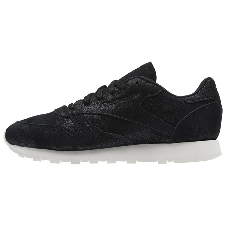 Zapatillas Reebok Classic Leather Shimmer Mujer Negras | 241893VKR