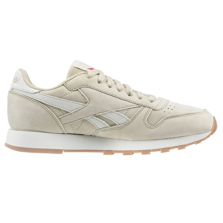 Zapatillas Reebok Classic Leather TL Mujer Beige Rojas | 216739AFL