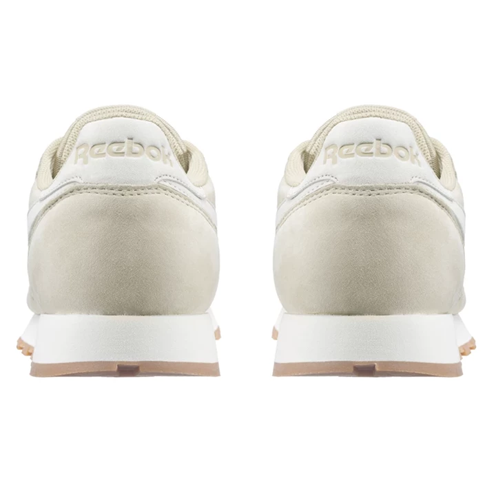 Zapatillas Reebok Classic Leather TL Mujer Beige Rojas | 216739AFL