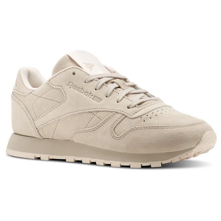 Zapatillas Reebok Classic Leather Tonal NBK Mujer Beige Gris Rosas | 178923MDB