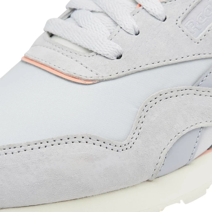 Zapatillas Reebok Classic Nylon Hombre Blancas Gris Rosas | 742908RZD