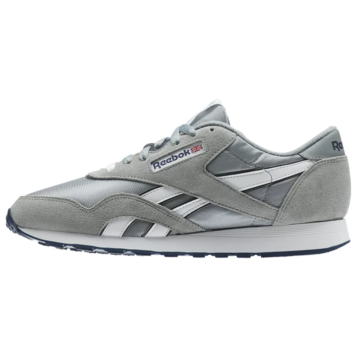 Zapatillas Reebok Classic Nylon Hombre Plateadas Azules | 340596BCW