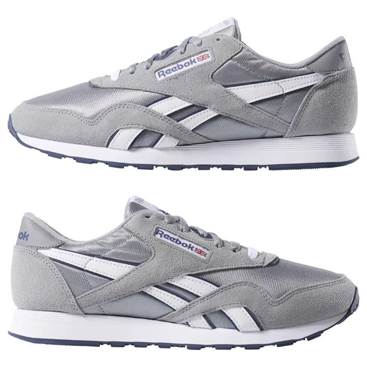 Zapatillas Reebok Classic Nylon Hombre Plateadas Azules | 340596BCW