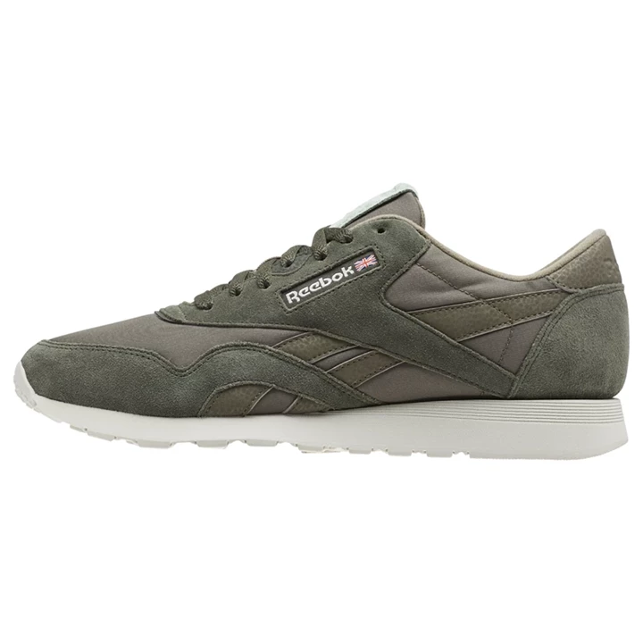 Zapatillas Reebok Classic Nylon M Hombre Gris Verde | 051834JVC